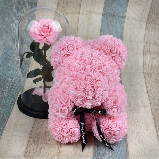 Rose Bear - Foam Teddy Bear