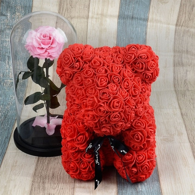 Rose Bear - Foam Teddy Bear