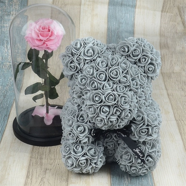 Rose Bear - Foam Teddy Bear