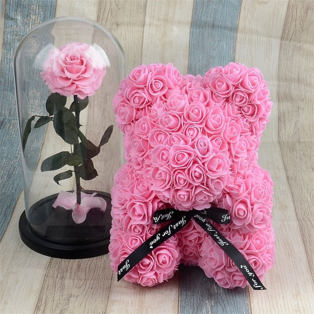 Rose Bear - Foam Teddy Bear