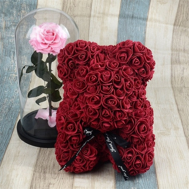 Rose Bear - Foam Teddy Bear